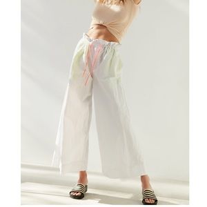 Urban Outfitters wide leg white pants